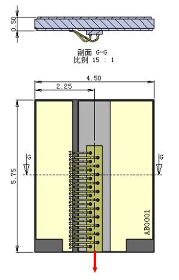 5W 450nm Mini COS Laser Diode Chip On Submount